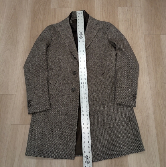 Ettra Wool Italian Overcoat Jacket With Detachable Zip In Size 50r - Picture 3 of 10